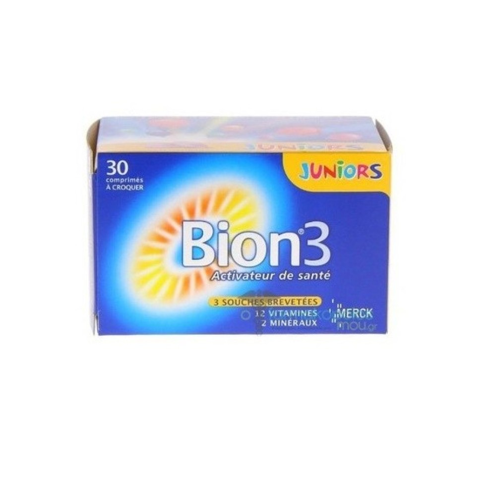 Bion 3 | Junior | Συμπλήρωμα Διατροφής Για Παιδιά Άνω Των 4 Ετών | 30 Μασώμενα Δισκία