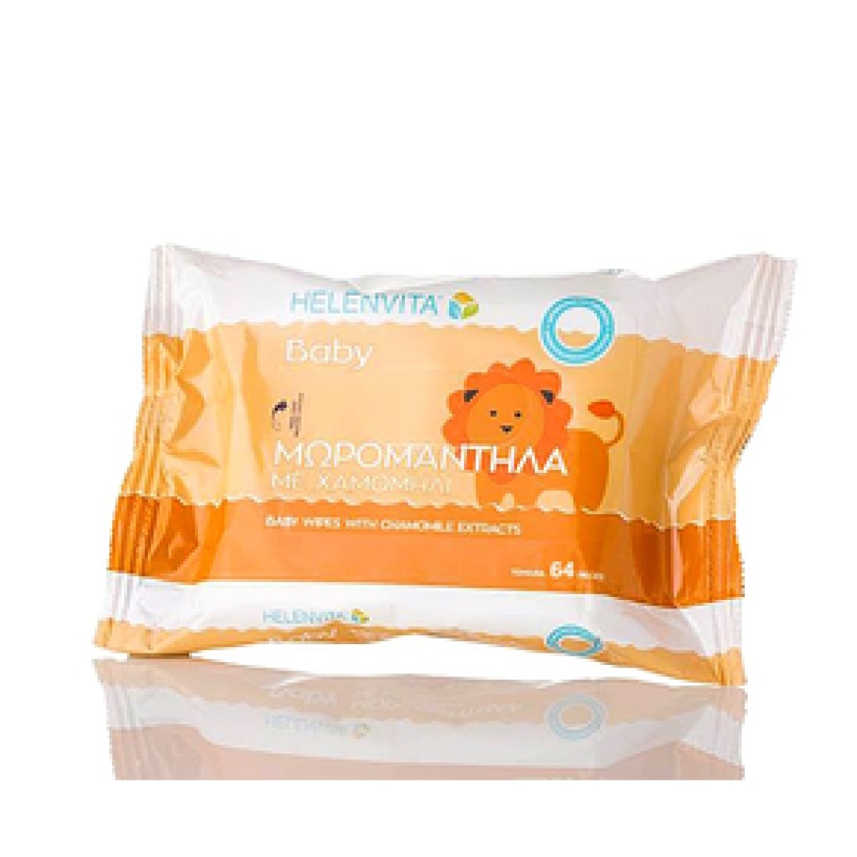 Helenvita | Baby Wipes with Chamomile Extracts | Μωρομάντιλα με Χαμομήλι | 20 τμχ