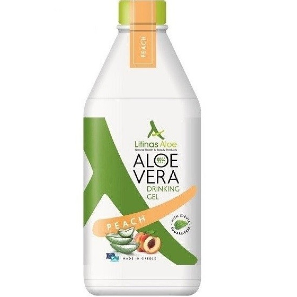 Litinas | Aloe Vera Gel |Πόσιμη Αλόη με Γεύση Ροδάκινο | 500ml