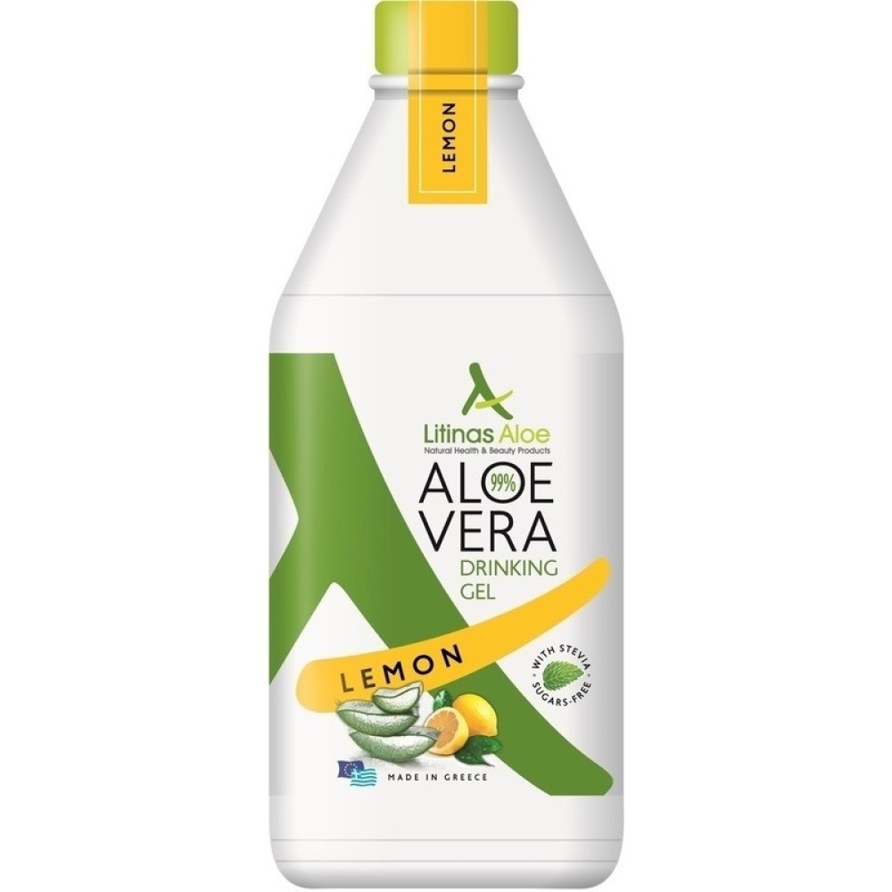 Litinas | Aloe Vera Gel | Πόσιμη Αλόη με Γεύση Λεμόνι | 500ml