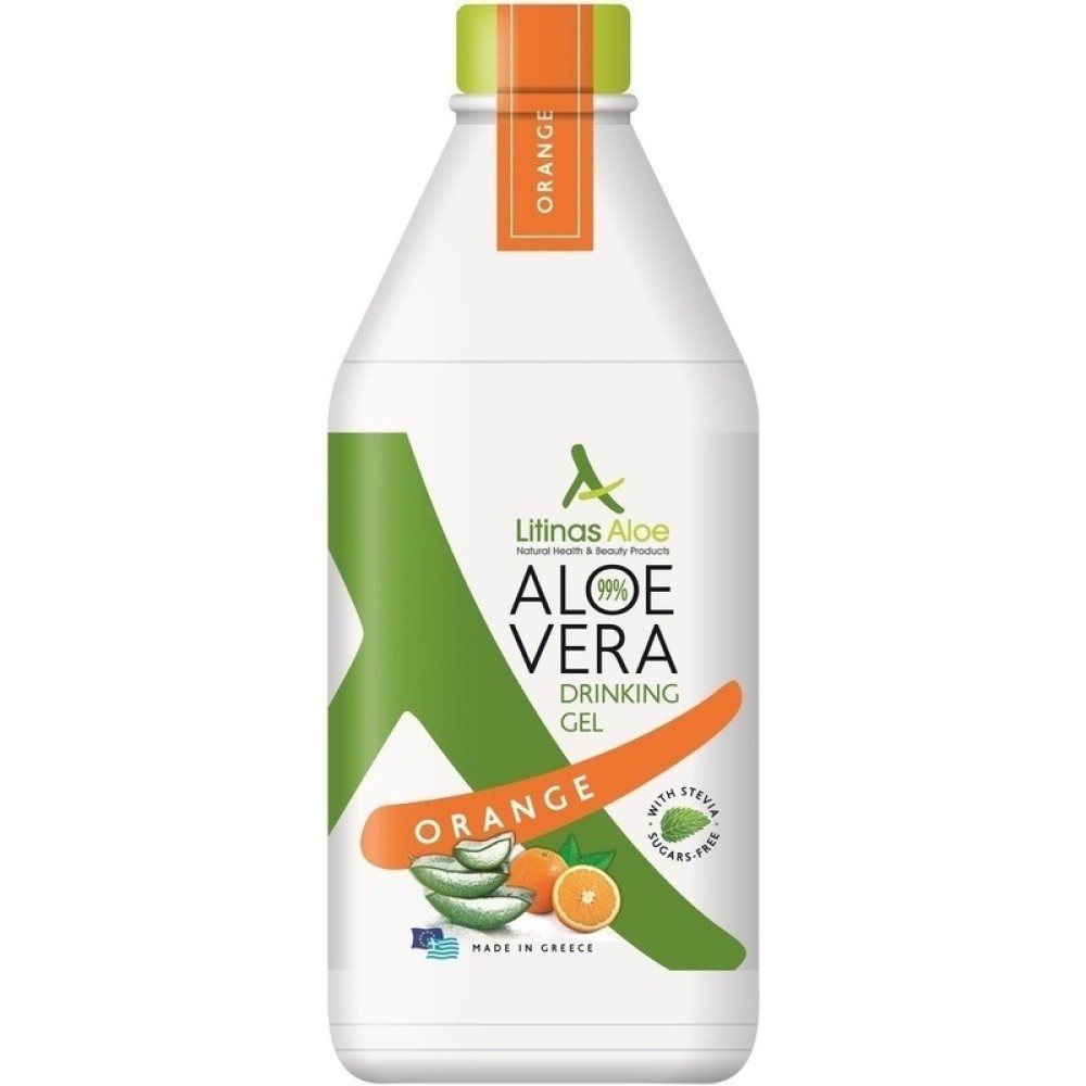 Litinas | Aloe Vera Gel |Πόσιμη Αλόη με Γεύση Πορτοκάλι | 500ml