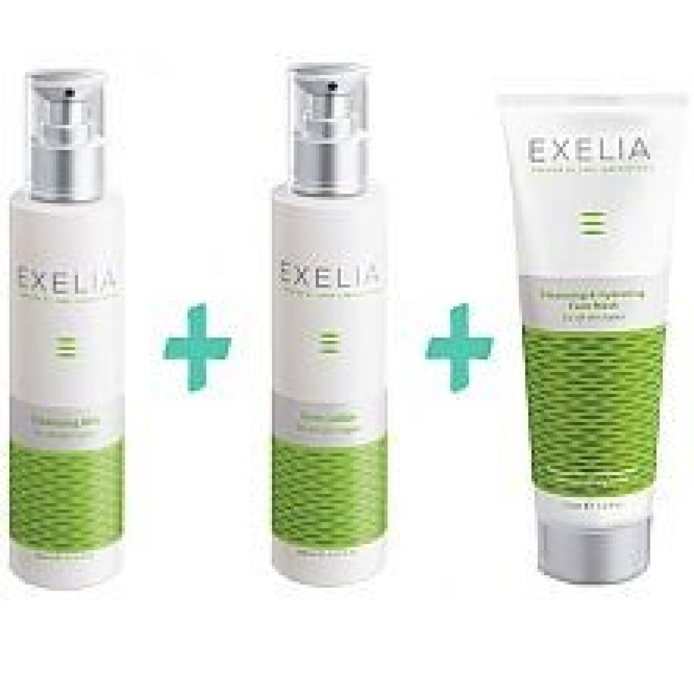 Exelia | Cleansing Milk 200ml+ Tonic Lotion 200ml + Δώρο Cleansing & Hydrating Face Mask 125ml