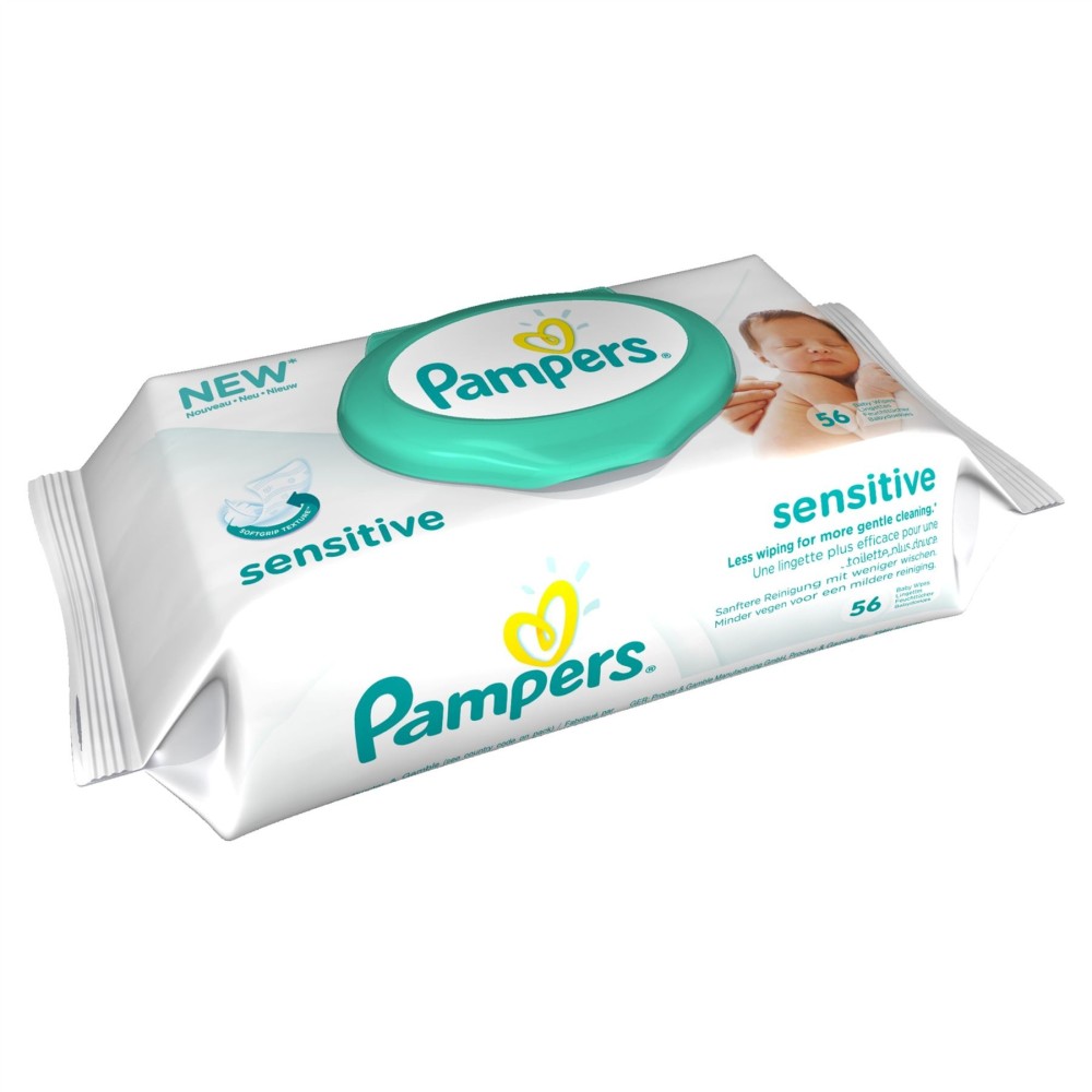 Pampers | Sensitive Wipes | Αντ/κο | Μωρομάντηλα 56τεμ.