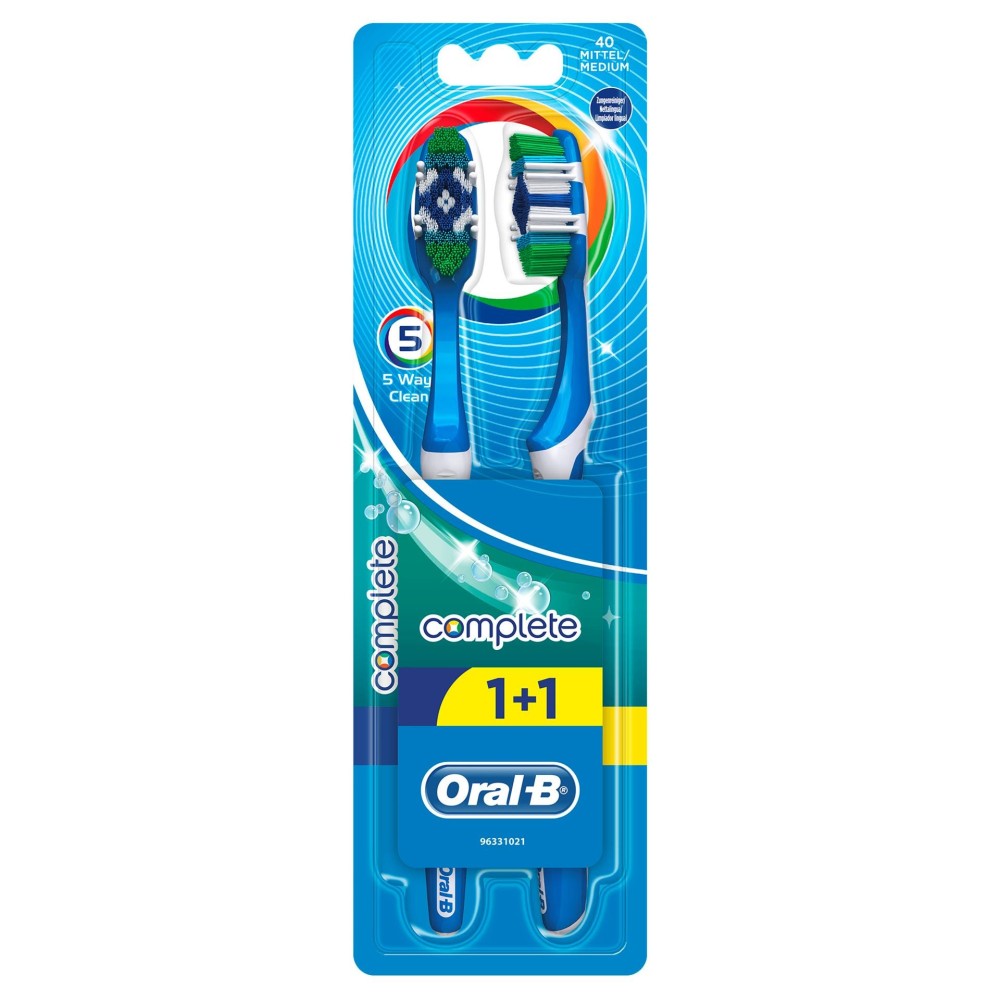Oral-B | Complete Fresh 40 1+1 | Οδοντόβουρτσα Μέτρια 1+1 Δώρο