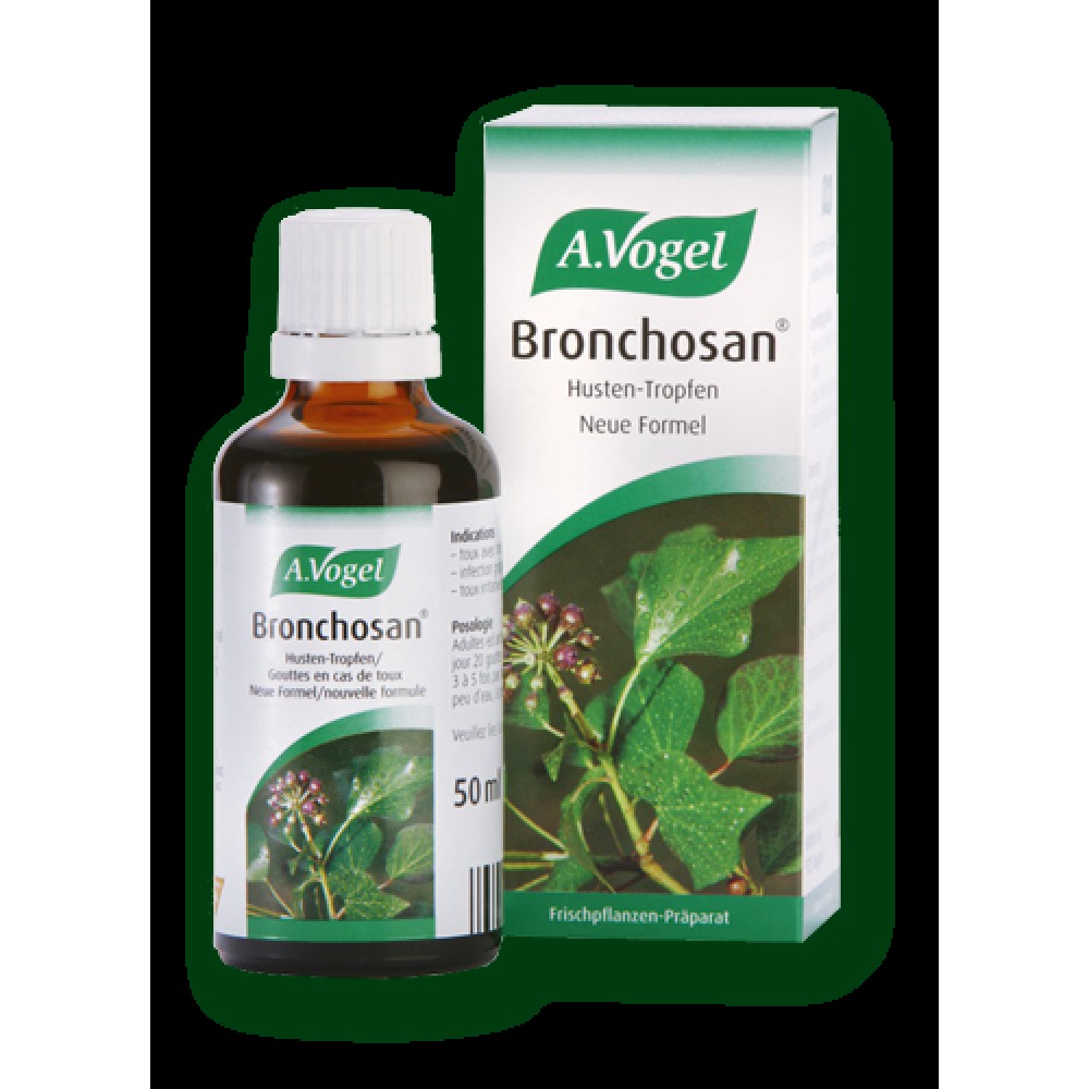 A.Vogel | Bronchosan | Βάμμα Από Φρέσκα Βότανα Αντιβηχικό, Για Βρογχίτιδα, Μολύνσεις Και Φλεγμονές Του Αναπνευστικού | 50ml