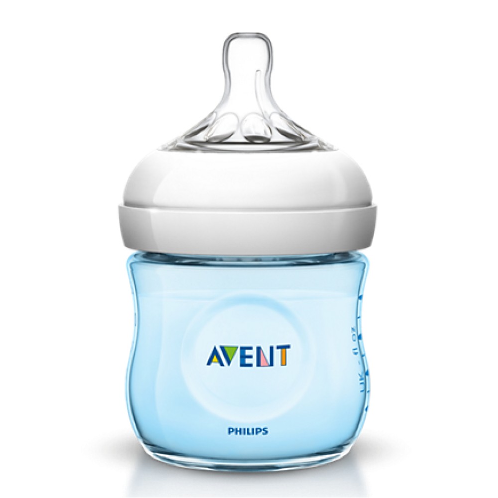 Avent | Μπιμπερό Natural  Μπλε 0m+ | 125ml