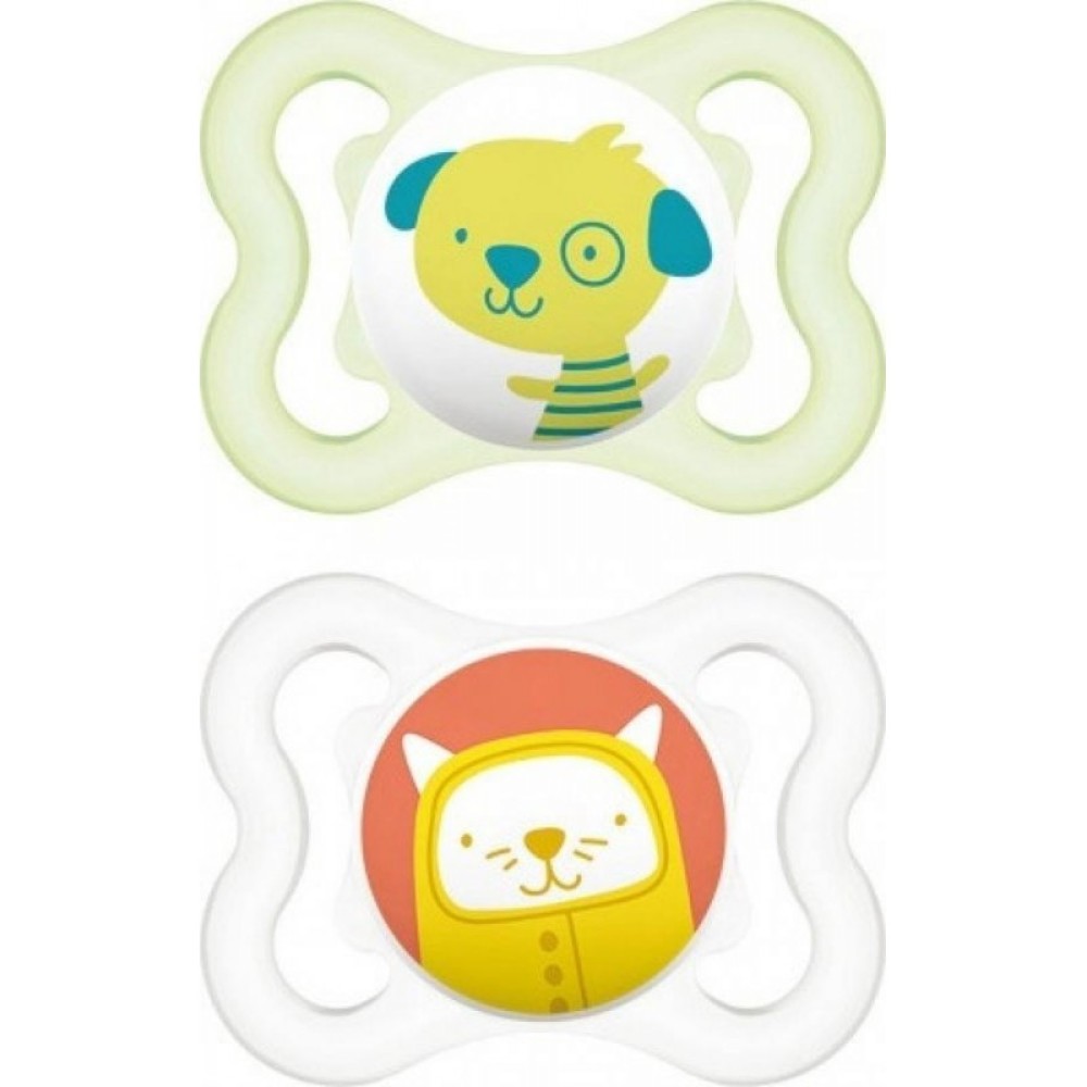 Mam | Air 120S | Ορθοντική Πιπίλα Σιλικόνης 0-6 Μηνών | Πράσινο | 2 τεμ.