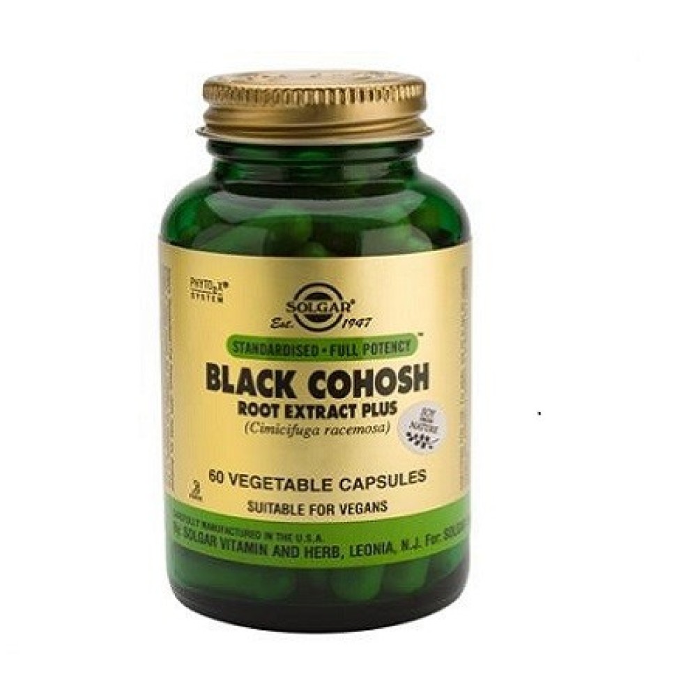 Solgar | Black Cohosh Root Extract Plus | Συμπλήρωμα Διατροφής για τα Συμπτώματα της Εμμηνόπαυσης| 60 Φυτοκάψουλες