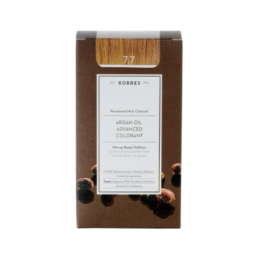 Korres | Argan oil Advanced Colorant 7.7 | Μόκα