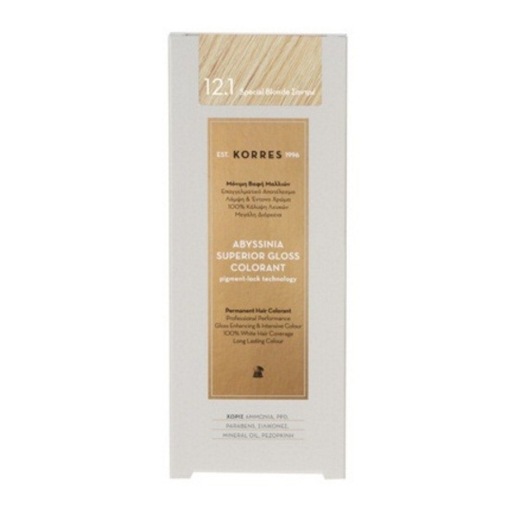 Korres | Abyssinia Superior Gloss Colorant 12.1 | Ξανθό Special Blonde Σαντρέ