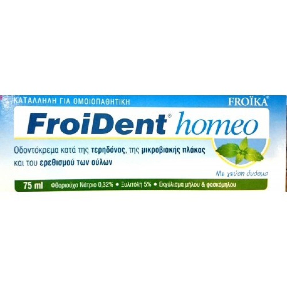 Froident | Homeo Οδοντόκρεμα με Γεύση Δυόσμο | 75ml