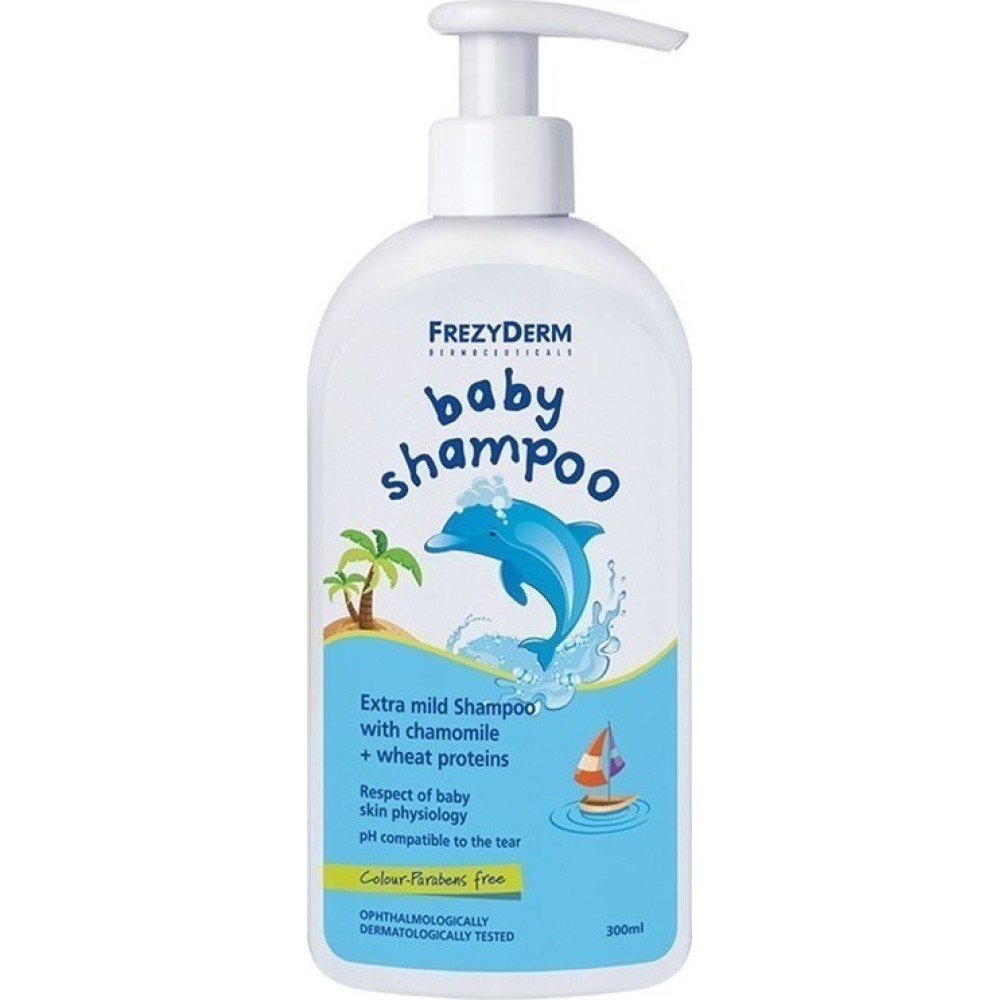Frezyderm | Baby Shampoo  |Απαλό Σαμπουάν με Χαμομήλι & Πρωτεΐνες Σιταριού | 300ml