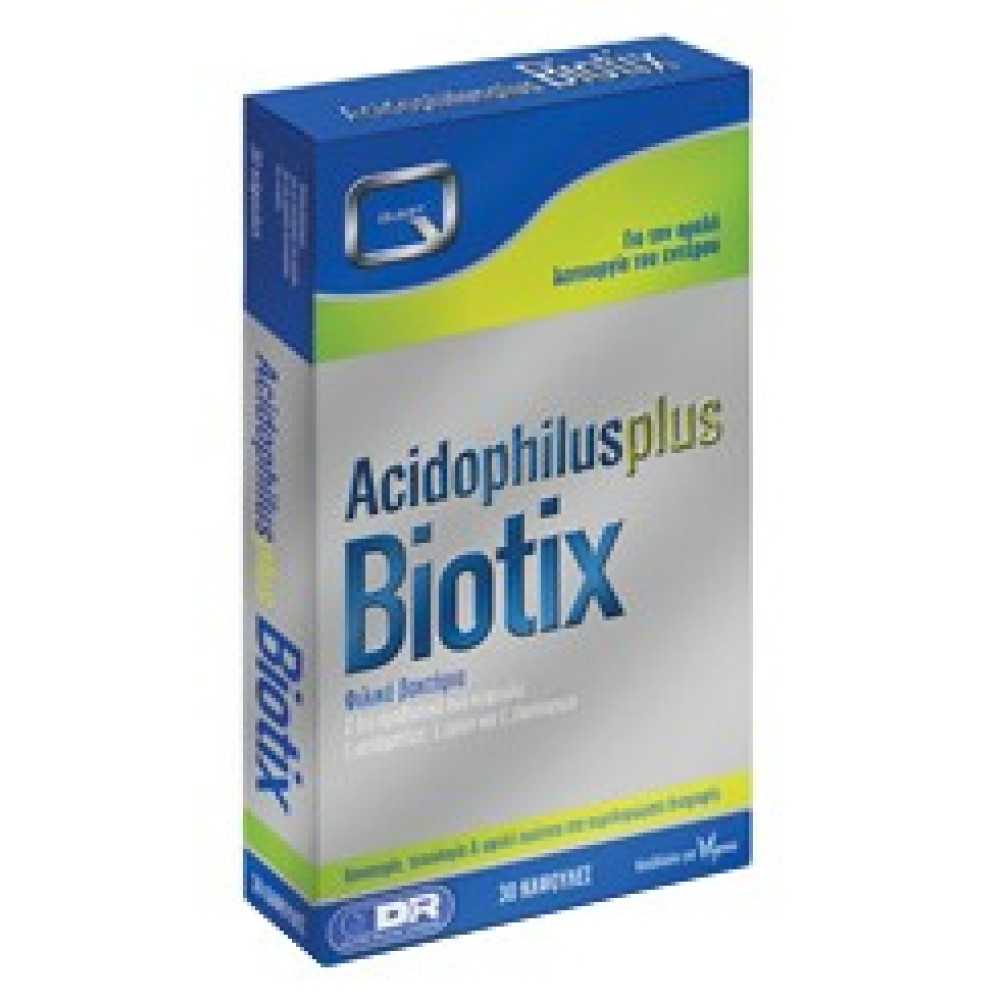 Quest | AcidophilusPlus Biotix | Συνδυασμός  Φιλικών Προβιοτικών Βακτηρίων για το Έντερο | 30 Κάψουλες