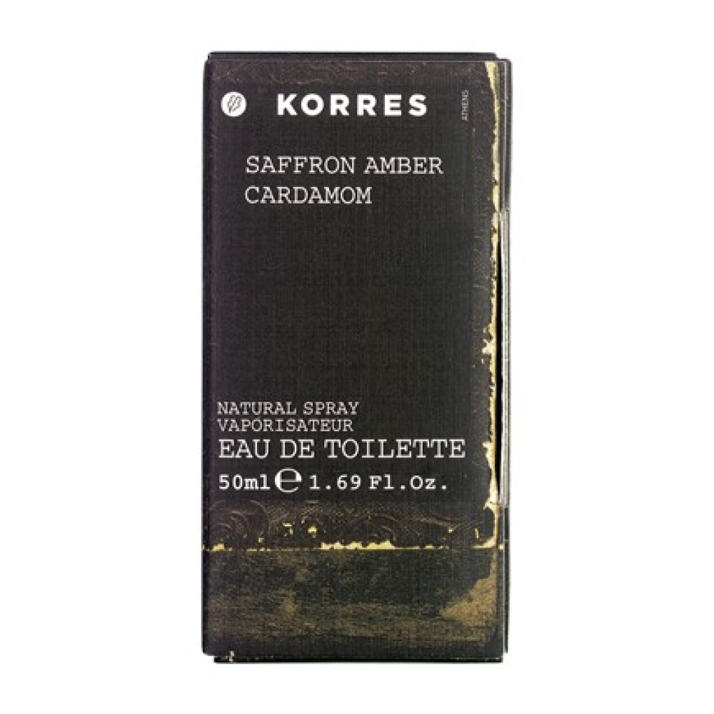 Korres | Saffron Amber Cardamom  Eau De Toilette For Men |  50 ml