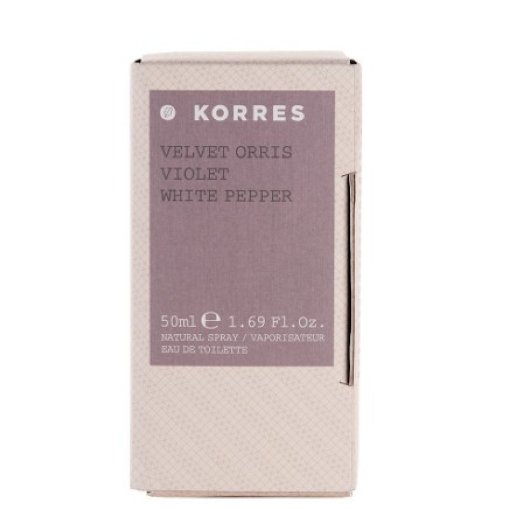 Korres | Velvet Orris, Violet, White Pepper Eau De Toilette For Women | 50 ml