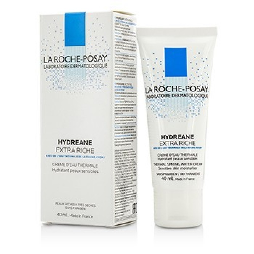 La Roche-Posay | Hydreane Extra Riche | Ενυδατική Κρέμα Προσώπου με Ιαματικό Νερό για Ευαίσθητη Ξηρή  Επιδερμίδα | 40 ml