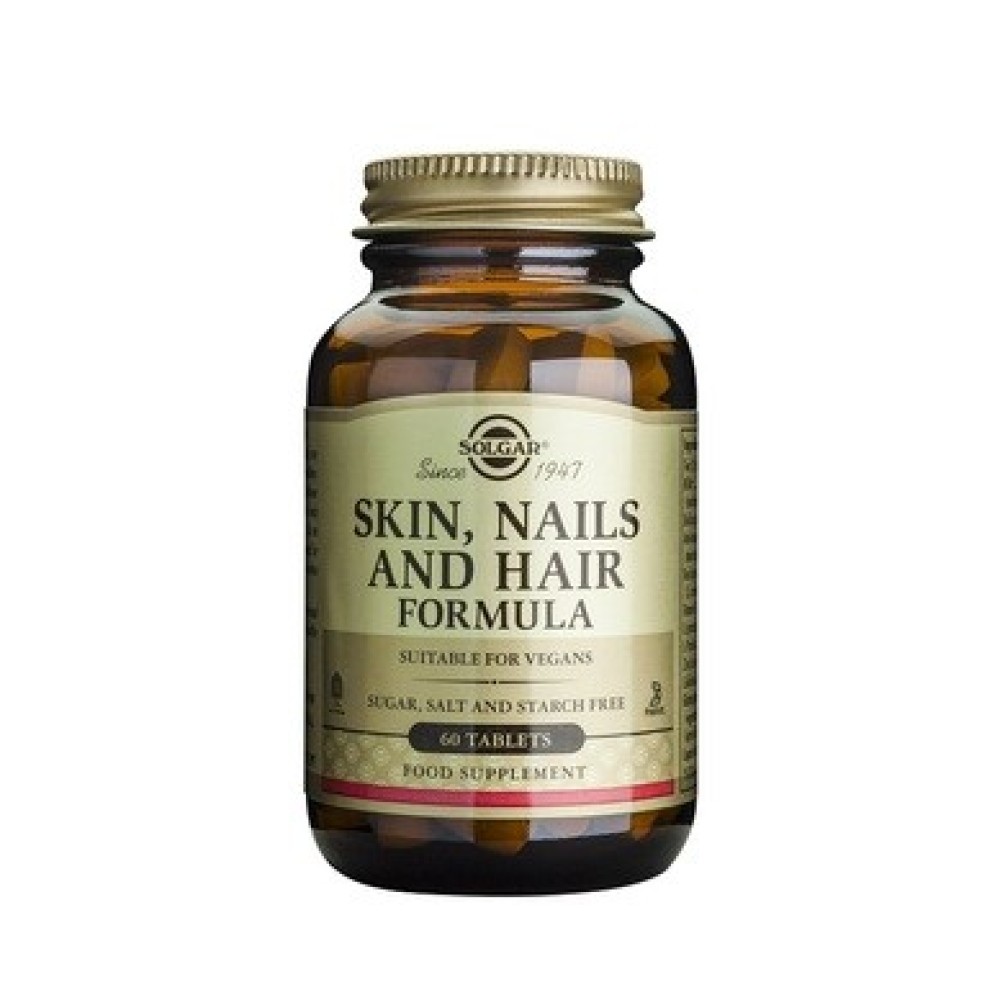 Solgar |  Skin, Nails and Hair Formula | Συμπλήρωμα Διατροφής για Δέρμα , Μαλλιά , Νύχια |  60 tabs