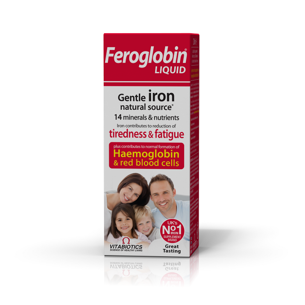 Vitabiotics | Feroglobin B12 | Υγρός Σίδηρος με Ψευδάργυρο, Βιταμίνες Συμπλέγματος Β και Μέταλλα | 200ml