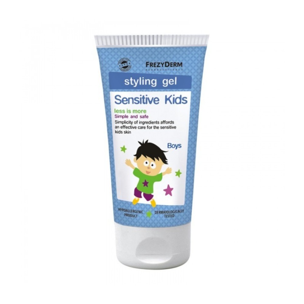 Frezyderm| Sensitive Kids Hair Styling Gel for Boys| Απαλό gel για δυνατό κράτημα, θρέψη και τόνωση των μαλλιών| 100ml