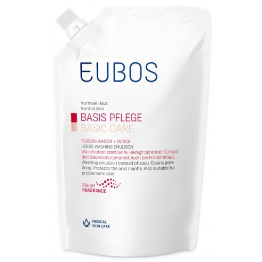 Eubos|  Liquid Red Refill  | Yγρό Καθαρισμού Προσώπου-Σώματος με 'Αρωμα | 400ml