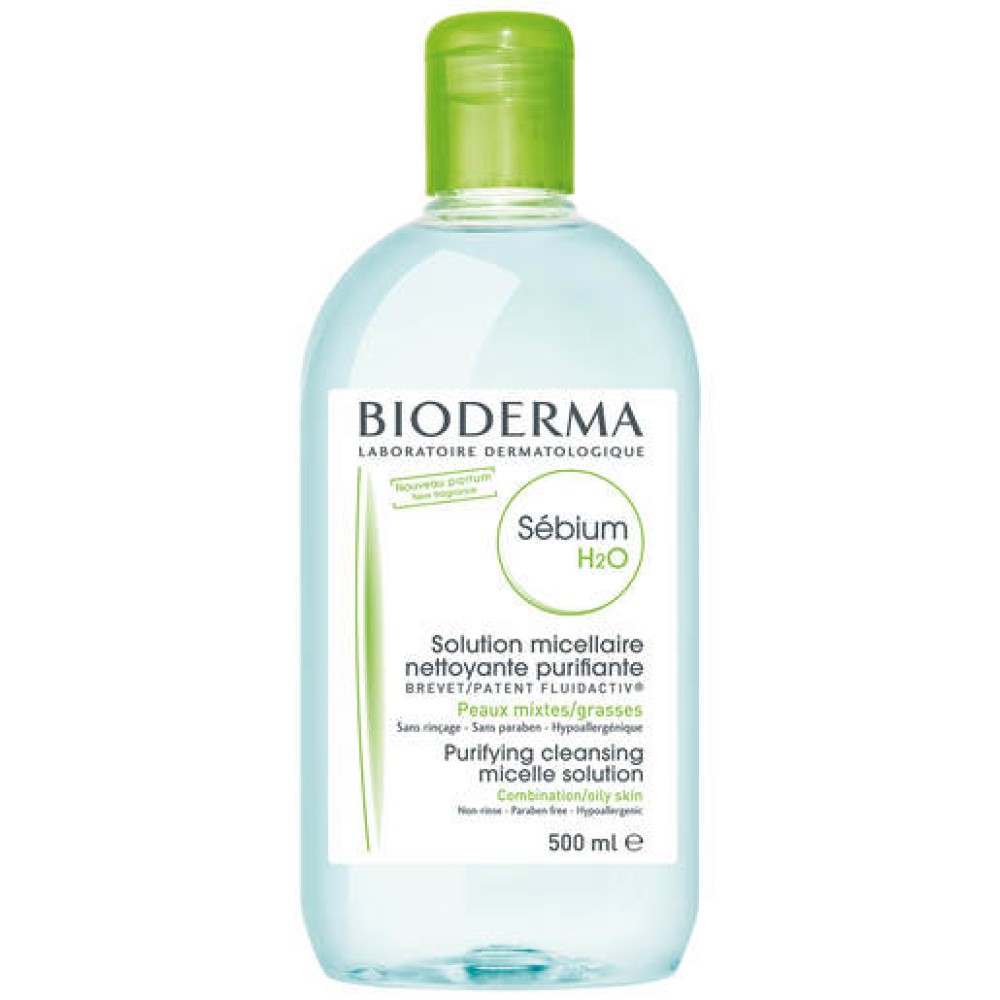 Bioderma | Sebium H2O | Ήπιο Διάλυμα Καθαρισμού για το Πρόσωπο και τα Μάτια | 500ml