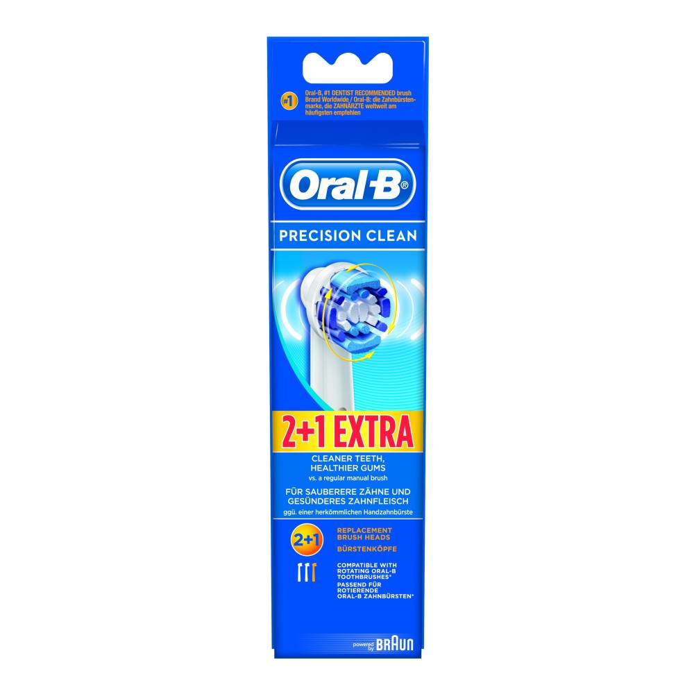 Oral-B  | Professional Clean Precission Clean |  Ανταλλακτικά για Ηλεκτρική Οδοντόβουρτσα 2 τεμ + 1 ΔΩΡΟ