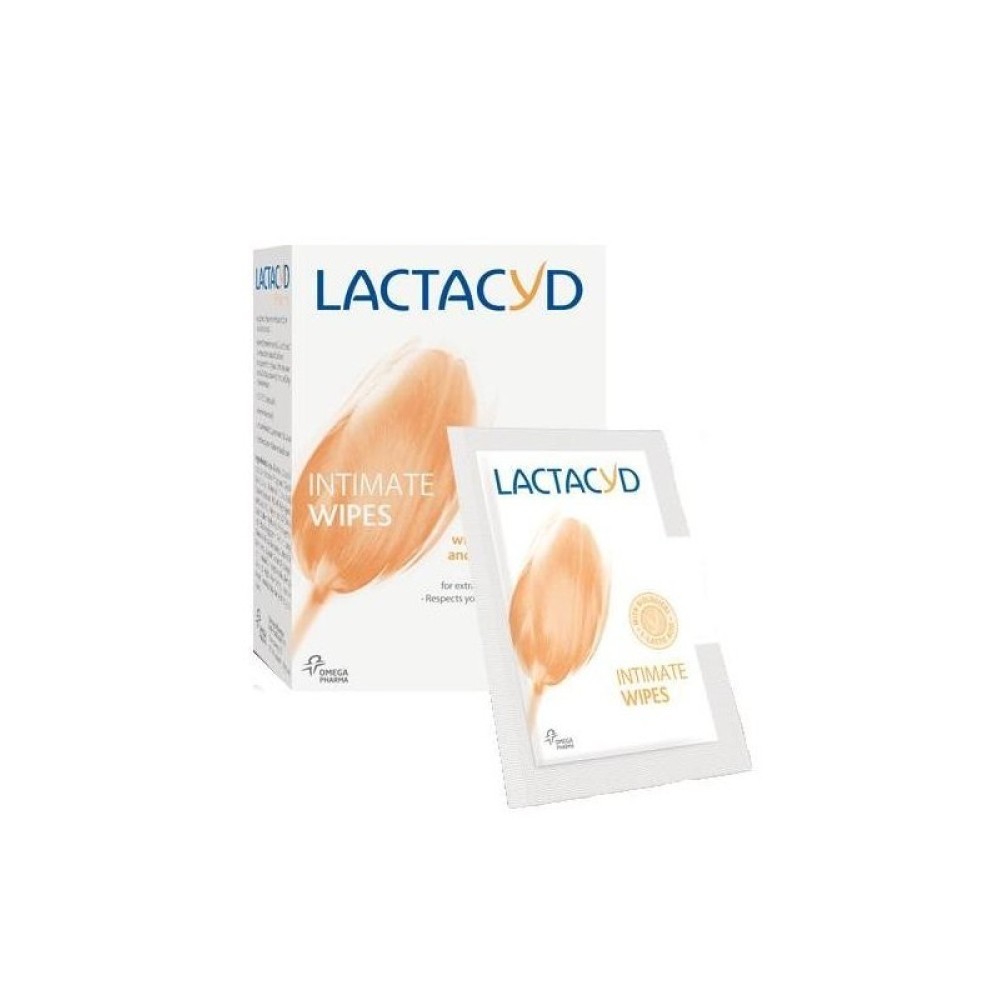 Lactacyd | Intimate Wipes | Μαντηλάκια Καθαρισμού της Ευαίσθητης Περιοχής | 10 τεμάχια