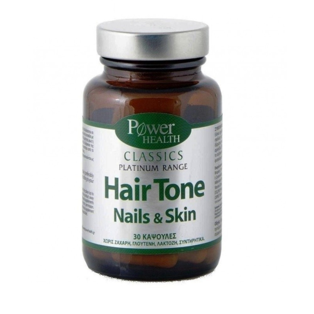 Power Health | Classics Platinum Hair Tone Nails & Skin | Συμπλήρωμα Διατροφής για Δέρμα, Μαλλιά, Νύχια  |  30caps