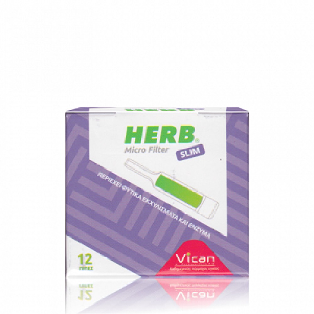  Herb | Micro Filter Slim | Φίλτρο για Τσιγάρο | 12 πίπες