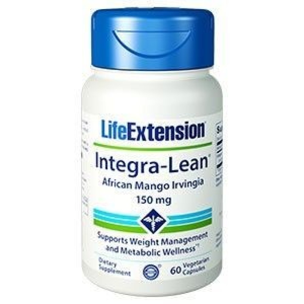 Life Extension | Integra Lean Irvignia 150mg |Συμπλήρωμα για την Αντιμετώπιση του Αυξημένου Σωματικoύ Βάρους |  60 caps