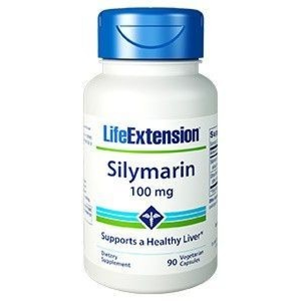 Life Extension | Silymarin 100mg | Αποτοξινωτική Φυτική Φόρμουλα με Γαιδουράγκαθο (Σιλυμαρίνη) | 90 vcaps