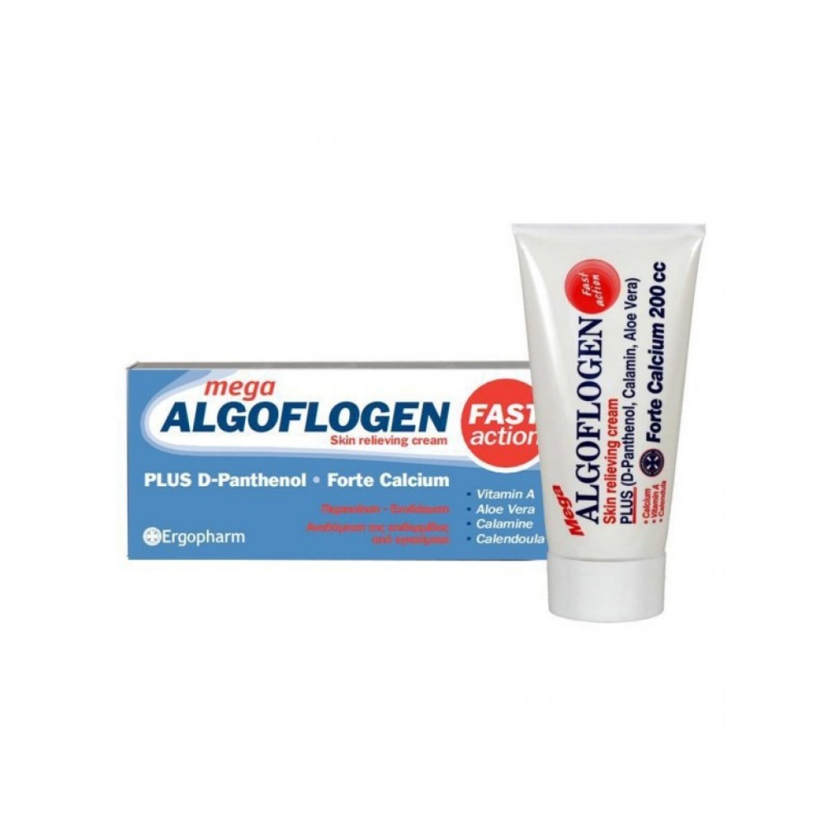 Mega Algoflogen cream | Κρέμα για Εγκαύματα και Ερεθισμούς της Επιδερμίδας | 200ml