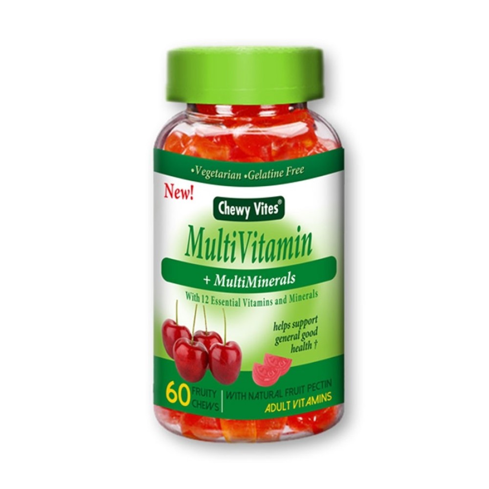 Chewy Vites | Multi Vitamin + Multi Minerals  | Μασώμενο Συμπλήρωμα Διατροφής Για Ενήλικες | 60τμχ