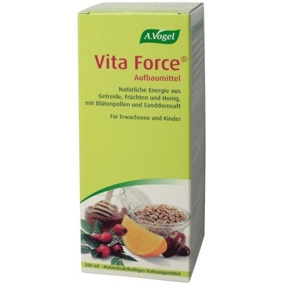A. Vogel | Vita Force | Πολυβιταμινούχο, Tονωτικό Σκεύασμα από Super Τρόφιμα | 200ml