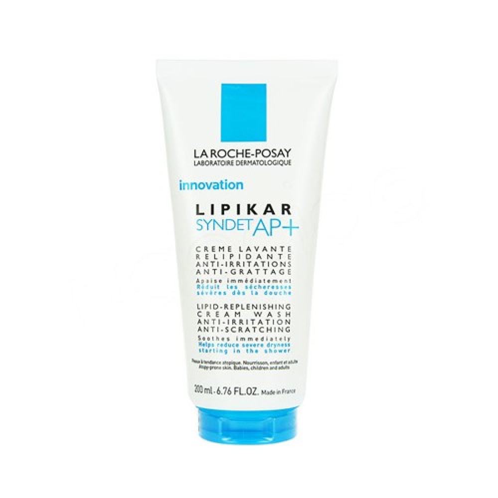 La Roche-Posay | Lipikar Syndet AP |Κρέμα Καθαρισμού Κατά των Ερεθισμών & του Κνησμού για Ξηρό/ Ατοπικό Δέρμα | 200ml