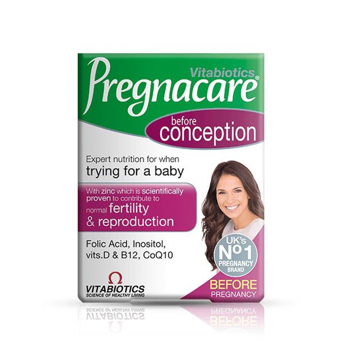 Vitabiotics | Pregnacare Conception | Συμπλήρωμα Διατροφής για την Υγεία του Γυναικείου Αναπαραγωγικού Συστήματος | 30 Ταμπλέτες