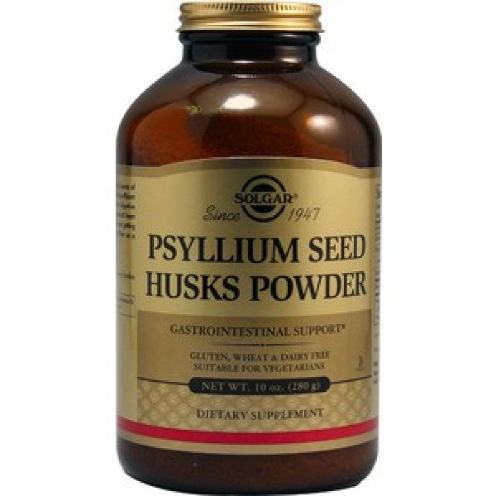 Solgar | Psyllium Husks Fibre | Φυτικές Ίνες από Φλοιό Ψυλλίου σε Σκόνη | 280g