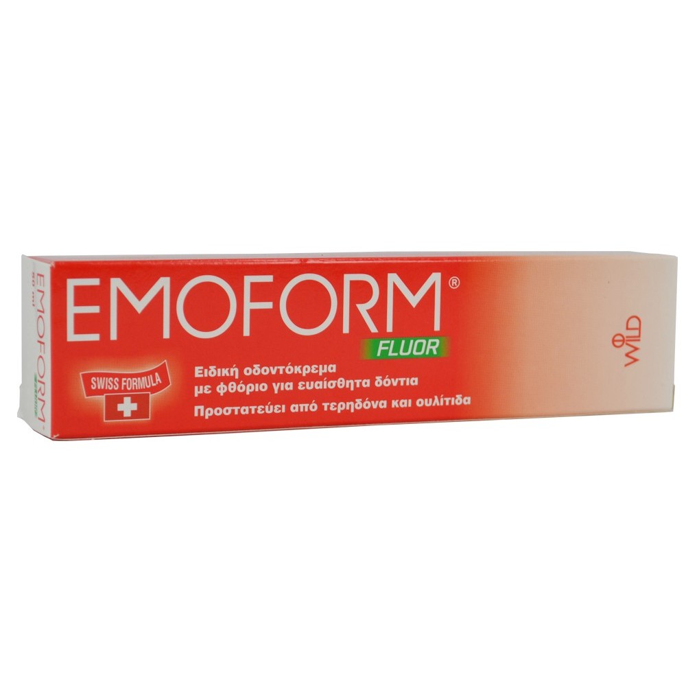 Emoform Fluor Swiss | Ειδική Οδοντόκρεμα με Φθόριο για Ευαίσθητα Δόντια| 70gr