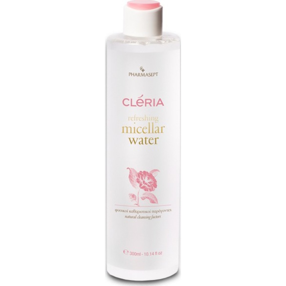 Cleria | Refreshing Micellar Water | Νερό Nτεμακιγιάζ για Πρόσωπο και Μάτια για Όλους τους Τύπους Δέρματος | 300ml