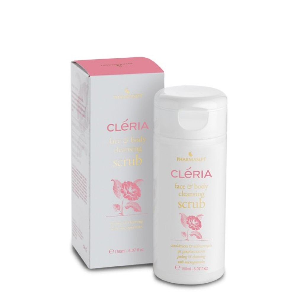 Cleria | Face & Body Cleansing Scrub | Scrub Kαθαρισμού και Απολέπισης με Μικρόκοκκους για Μικτές / Λιπαρές Επιδερμίδες |150 ml