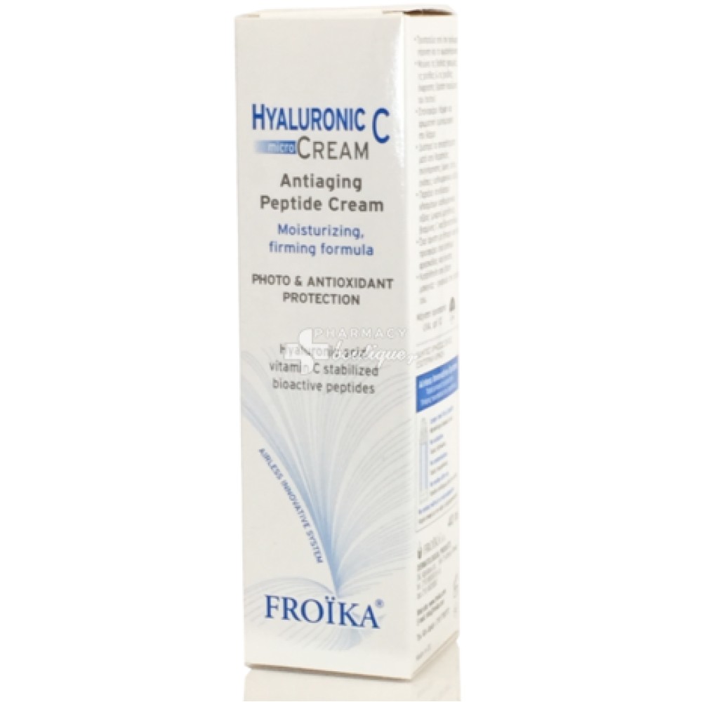 Froika | Hyaluronic C Micro Cream | Αντιγηραντική Πεπτιδιακή Κρέμα Ενυδάτωσης και Σύσφιξης Προσώπου | 40 ml