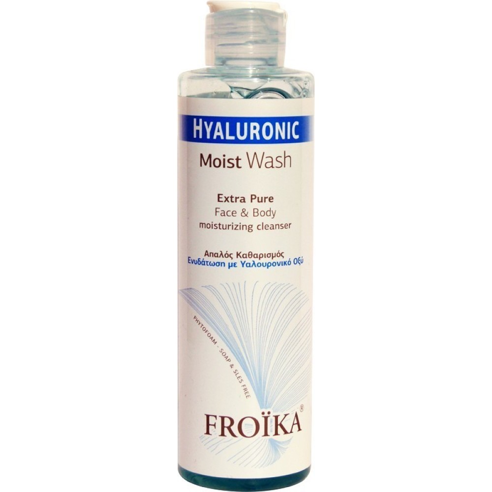 Froika | Hyaluronic Moist Wash | Τζελ Καθαρισμού και Ενυδάτωσης με Υαλουρονικό Οξύ για Πρόσωπο & Σώμα | 200ml