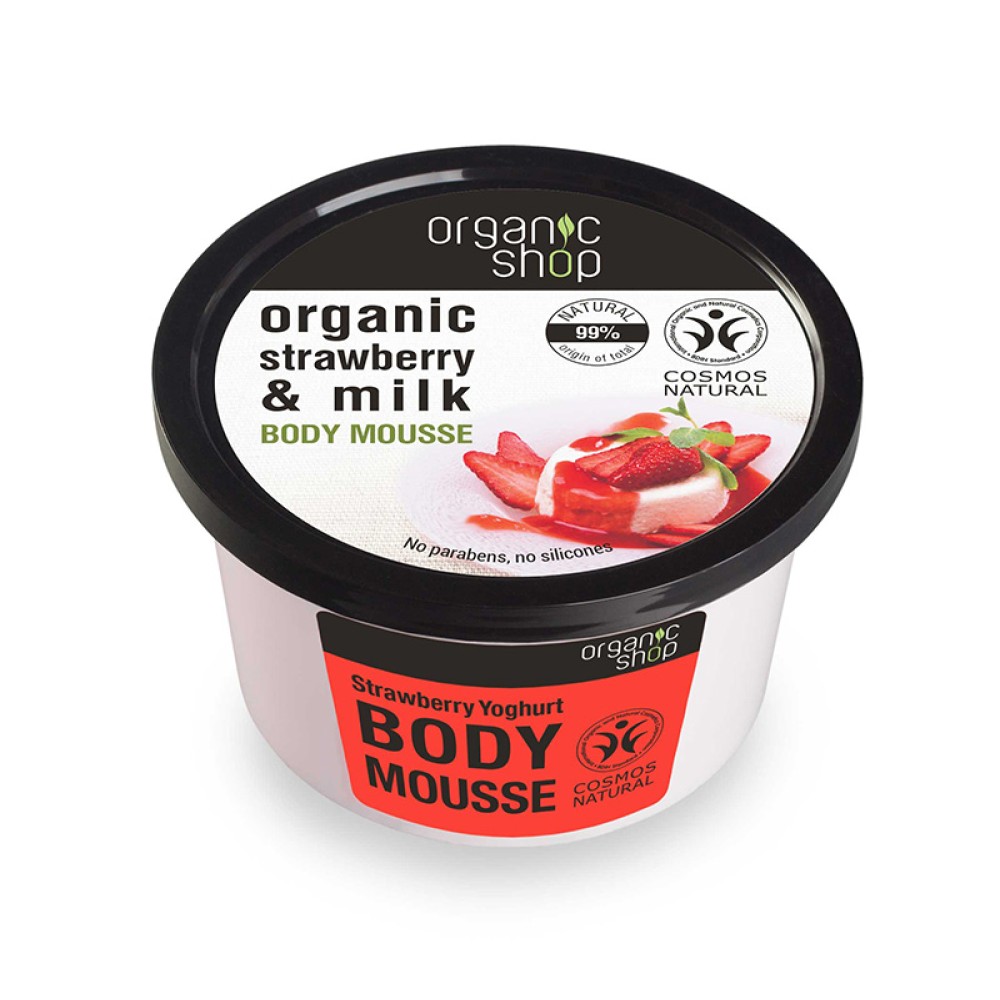Natura siberica | Organic Shop | Body Mousse Strawberry Yoghurt | 250ml