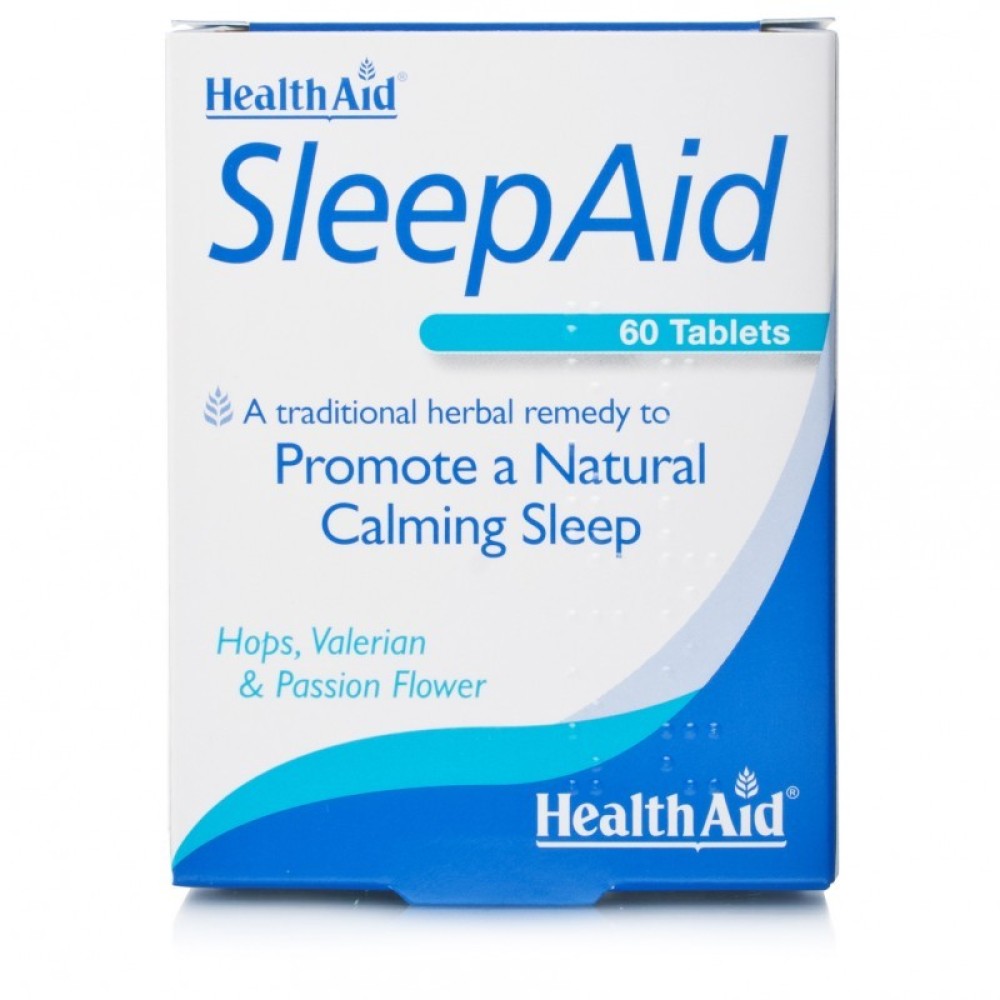 Health Aid | Sleep Aid |Πασσιφλόρα, Λυκίσκος, Βαλεριάνα  για Ήρεμο & Συνεχή 'Υπνο| 60tabs