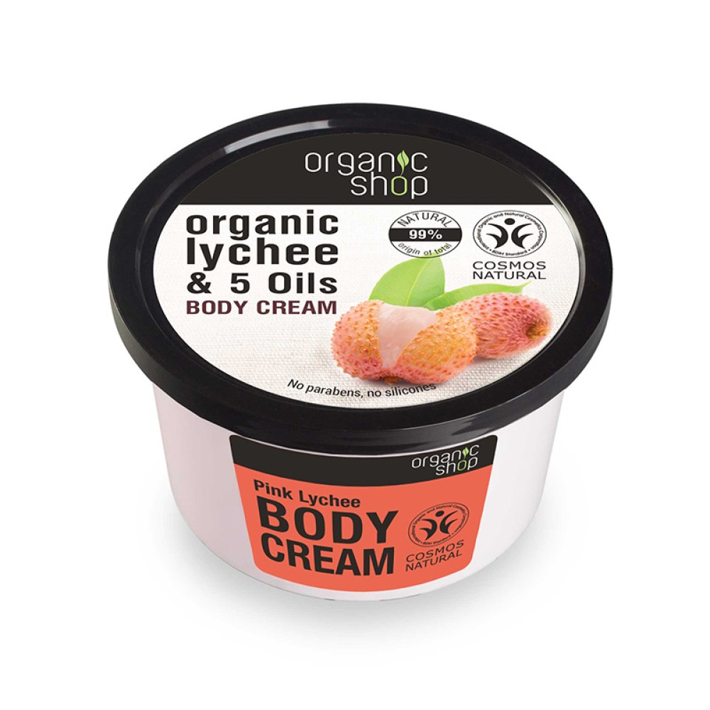 Organic Shop | Pink Lychee Body Cream | 250ml