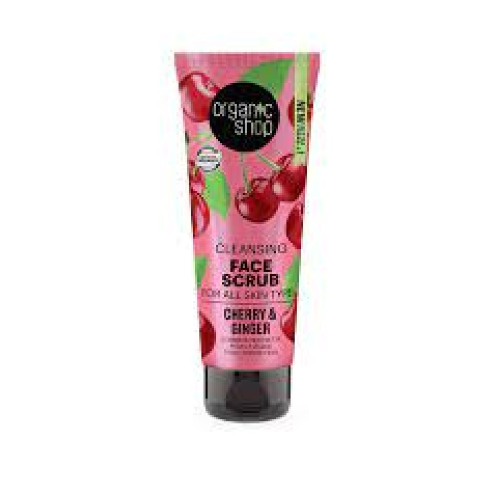 Organic Shop | Ginger Cherry Cleansing Face Scrub | 75ml