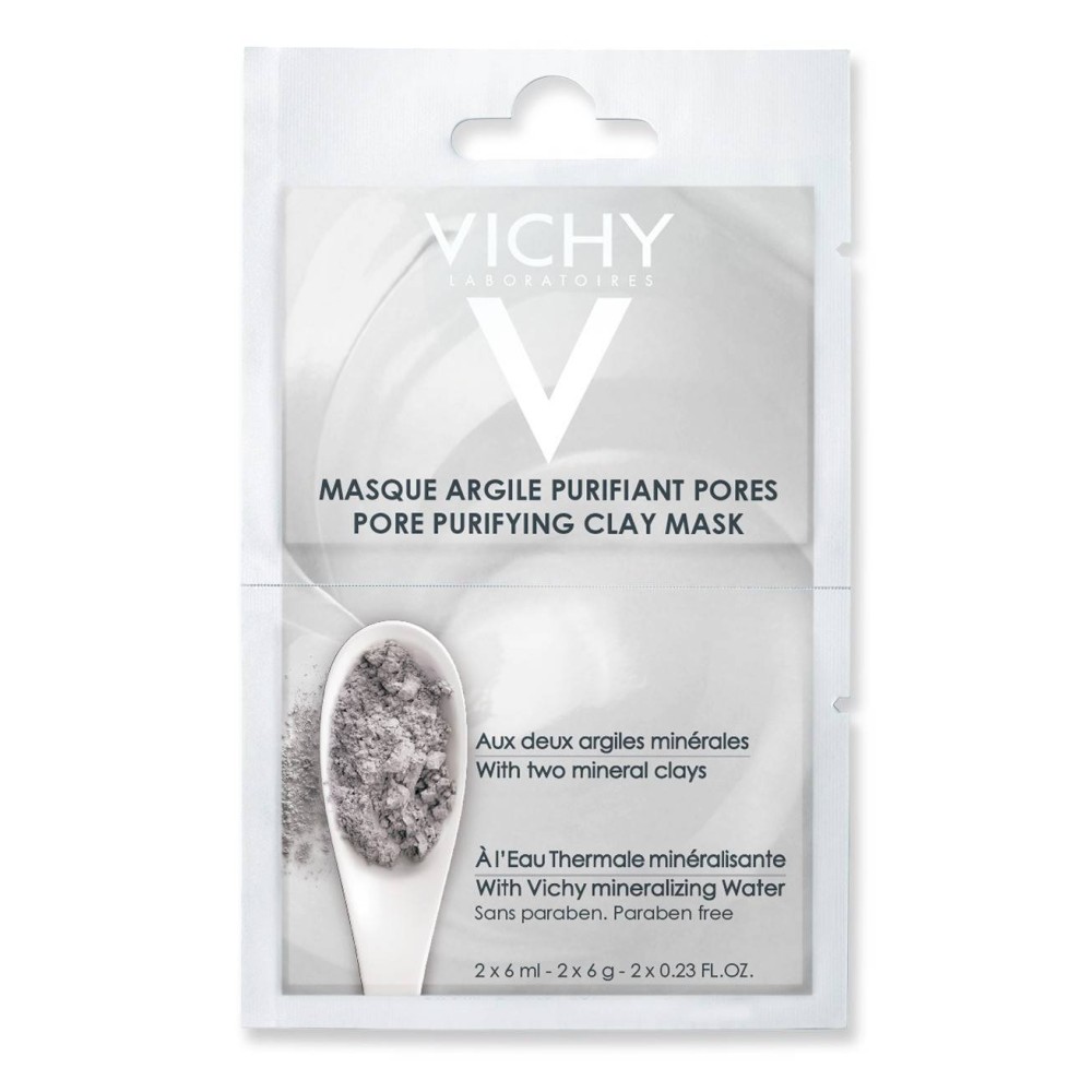 Vichy | Pore Purifying Clay Mask| Μάσκα Αργίλου για Καθαρισμό & Σύσφιξη Πόρων| 2x6ml