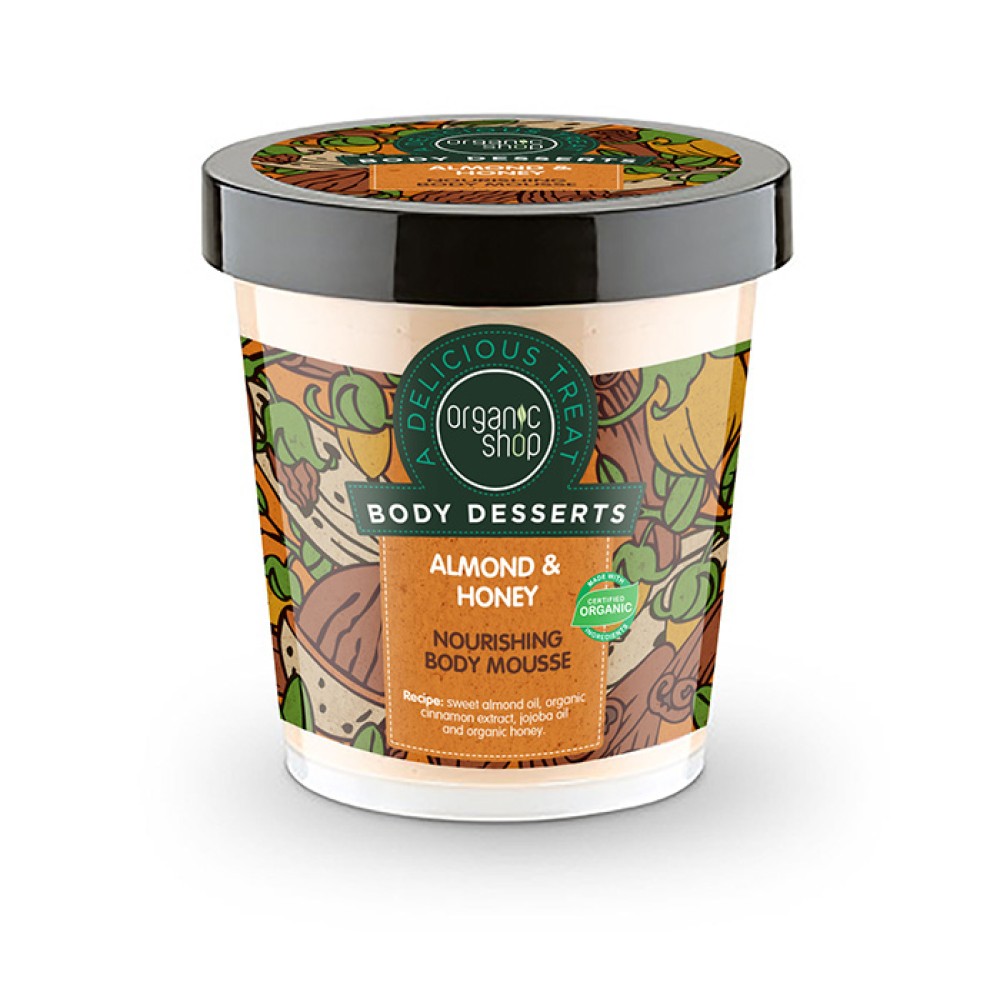 Organic Shop | Body Desserts Almond & Honey Μους Θρέψης Σώματος | 450ml