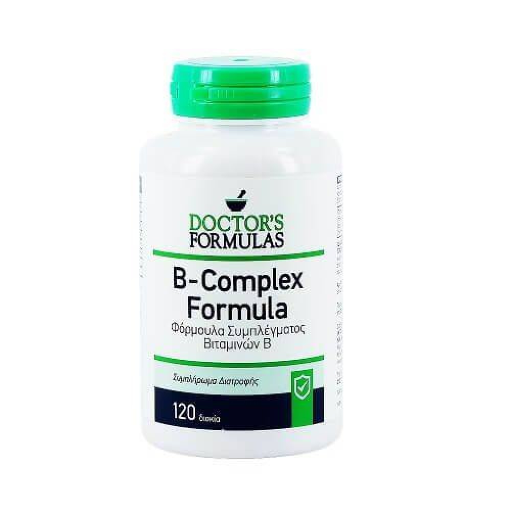 Doctor's Formulas | B- Complex Formula | Φόρμουλα Συμπλέγματος Βιταμινών Β  | 120 δισκία