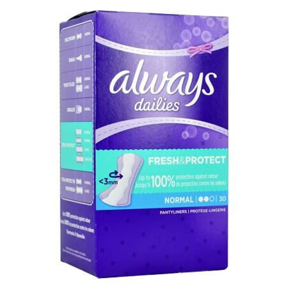 Always  | Dailies Fresh & Protect Νormal | Σερβιετάκια | 30τμχ